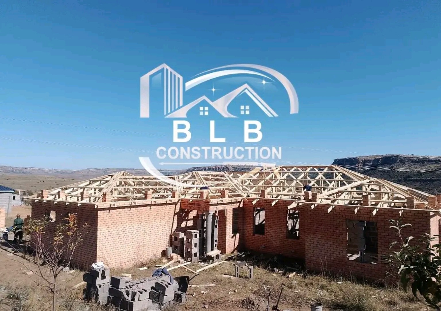 BLB Construction roof framing in progress